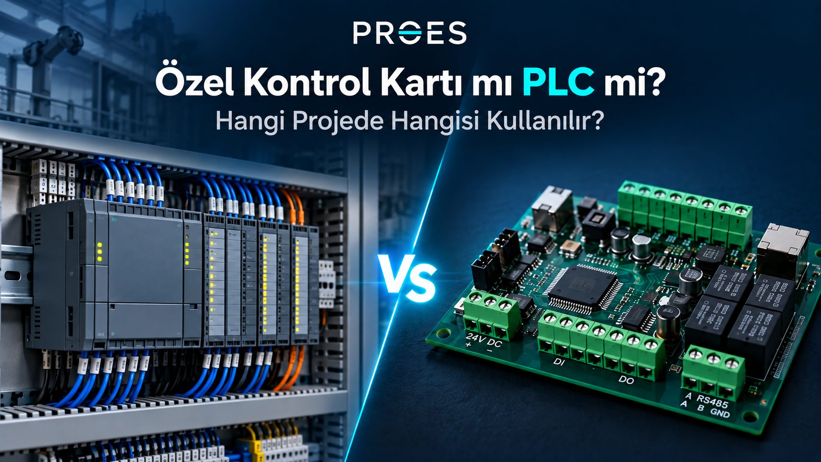 Özel Kontrol Kartı mı PLC mi? Hangi Projede Hangisi Kullanılır?